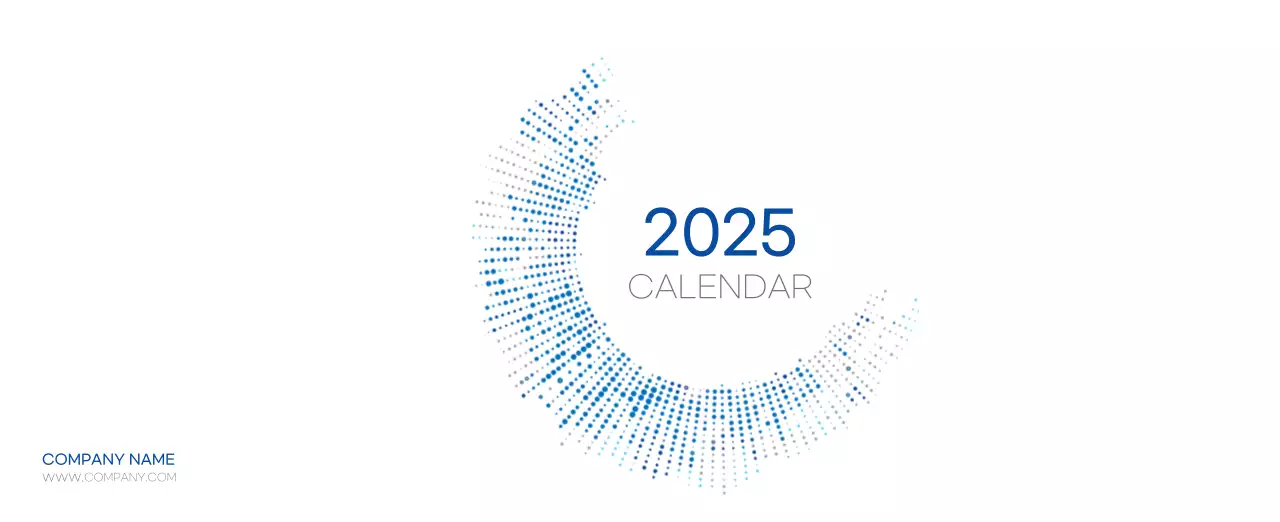 Blue Modern Calendar Corporate Promotions