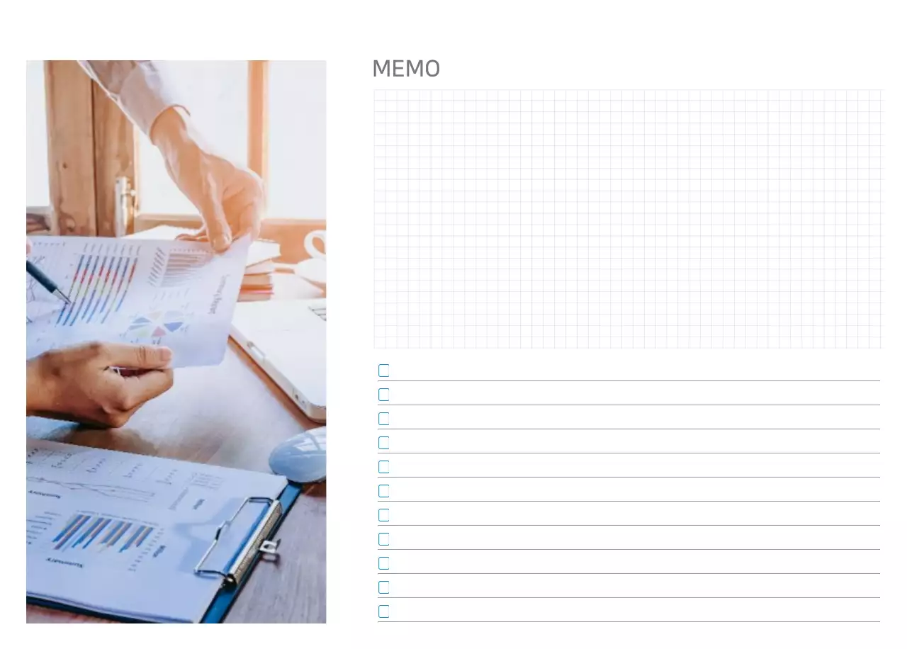 Blauer Minimalistischer Kalender Corporate Promotions