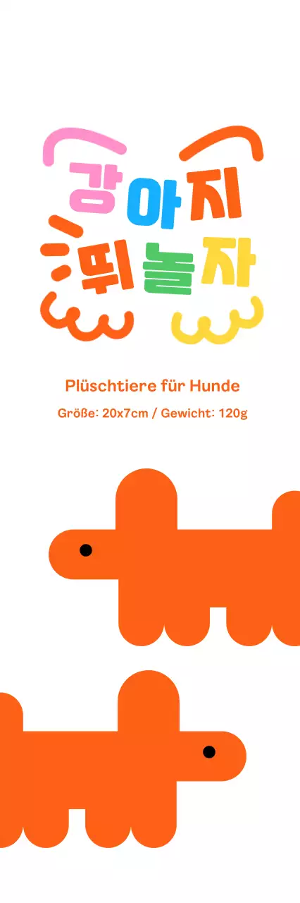 Orange Niedliches Haustierzubehör