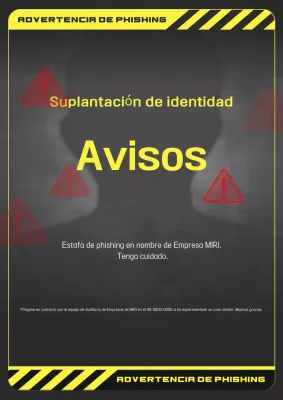 Cuidado con el phishing resaltado en amarillo
