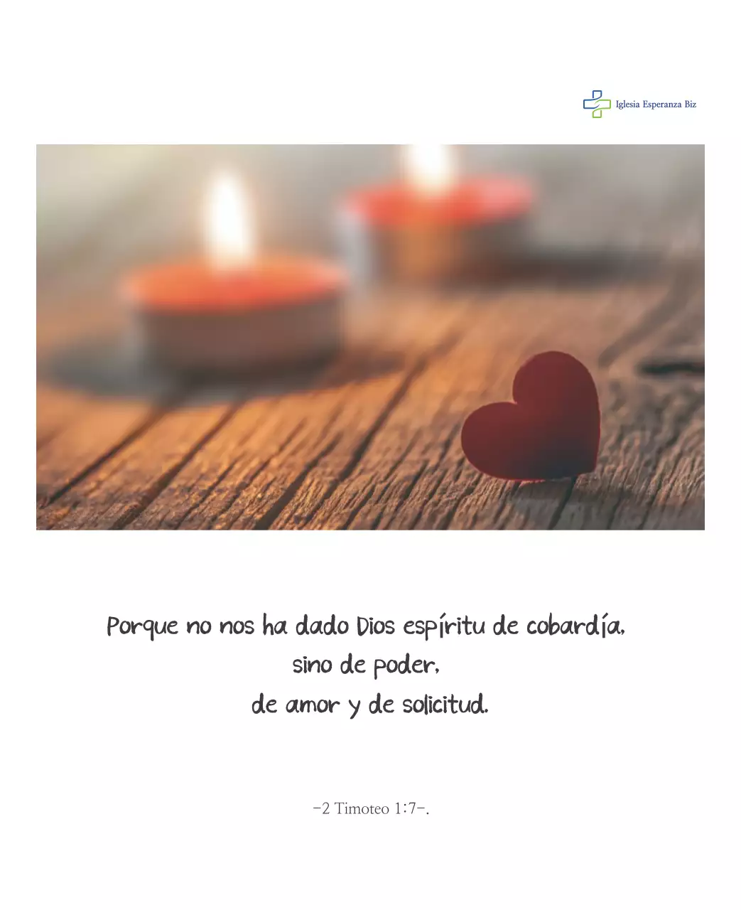 Caligrafía sencilla Promoción de la Iglesia Bíblica