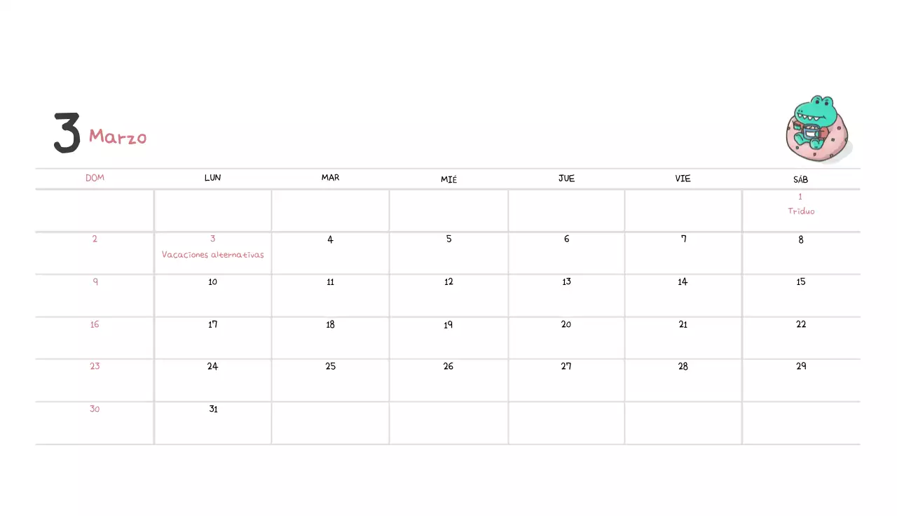 Un calendario con un bonito concepto de ilustración de Ago