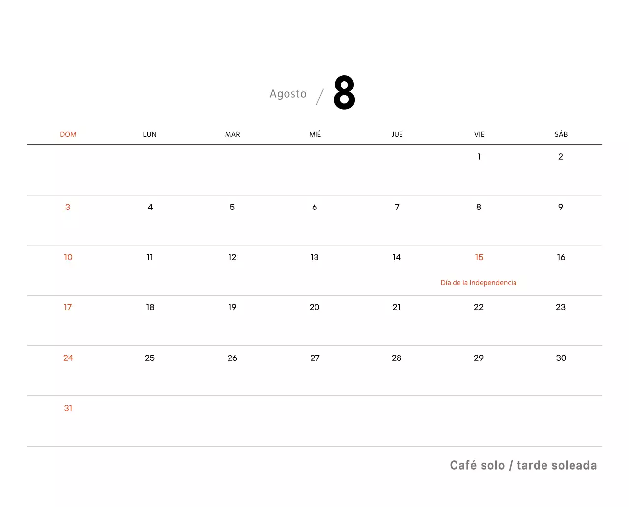 Un café sentimental blanco y marrón