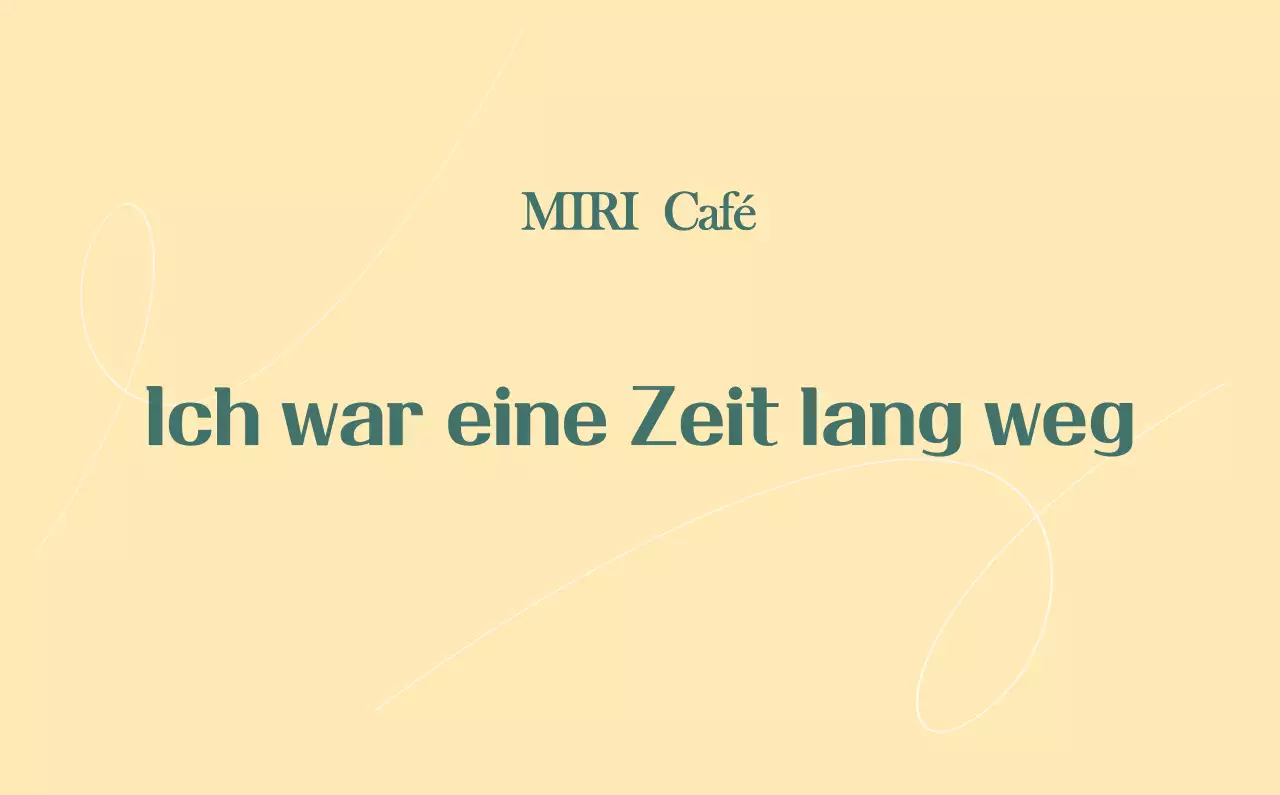 Ein moderner Café-Kalender mit Empfehlungen für das Getränk des Monats