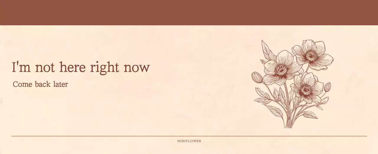 A sentimental florist concept calendar in light brown and brown wax paper