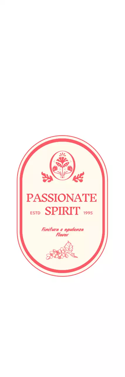 Logo rosso dal design vintage