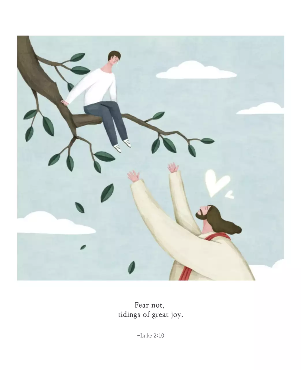 Ilustrasi gereja yang bersih dengan warna pastel