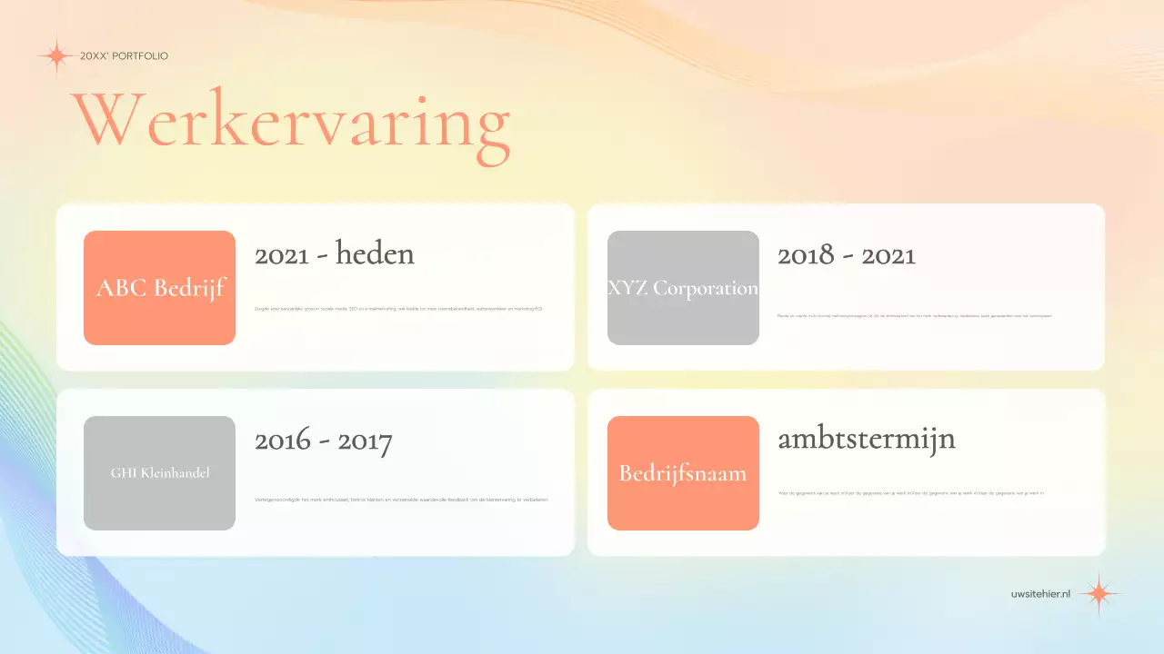 pastel elegante marketing portfolio