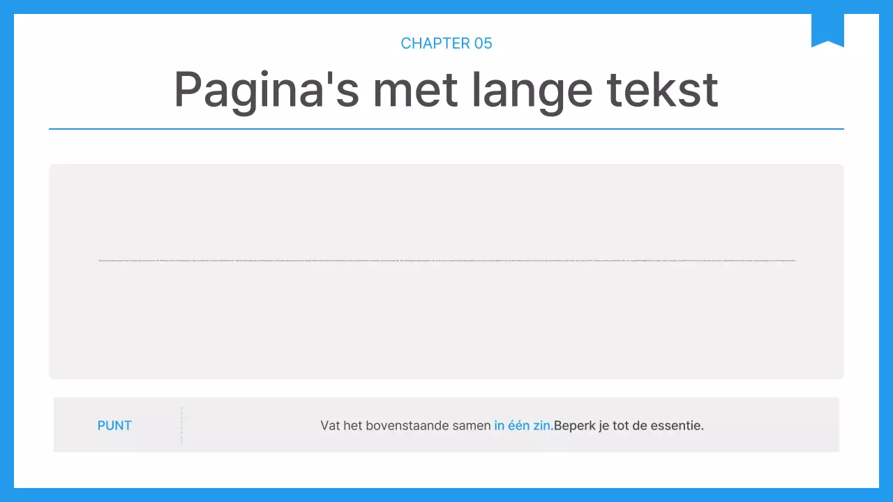 Eenvoudig bedrijfsrapport in blauw en wit