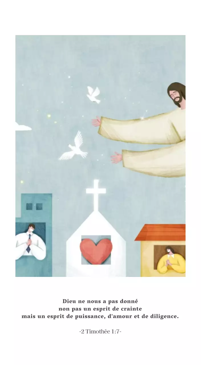 Illustration pastel de l'église