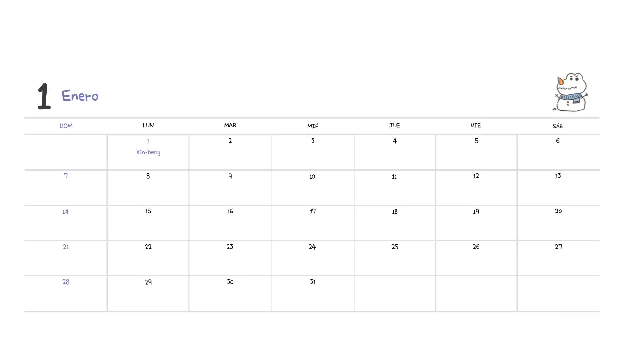 Un calendario con un bonito concepto de ilustración de Ago