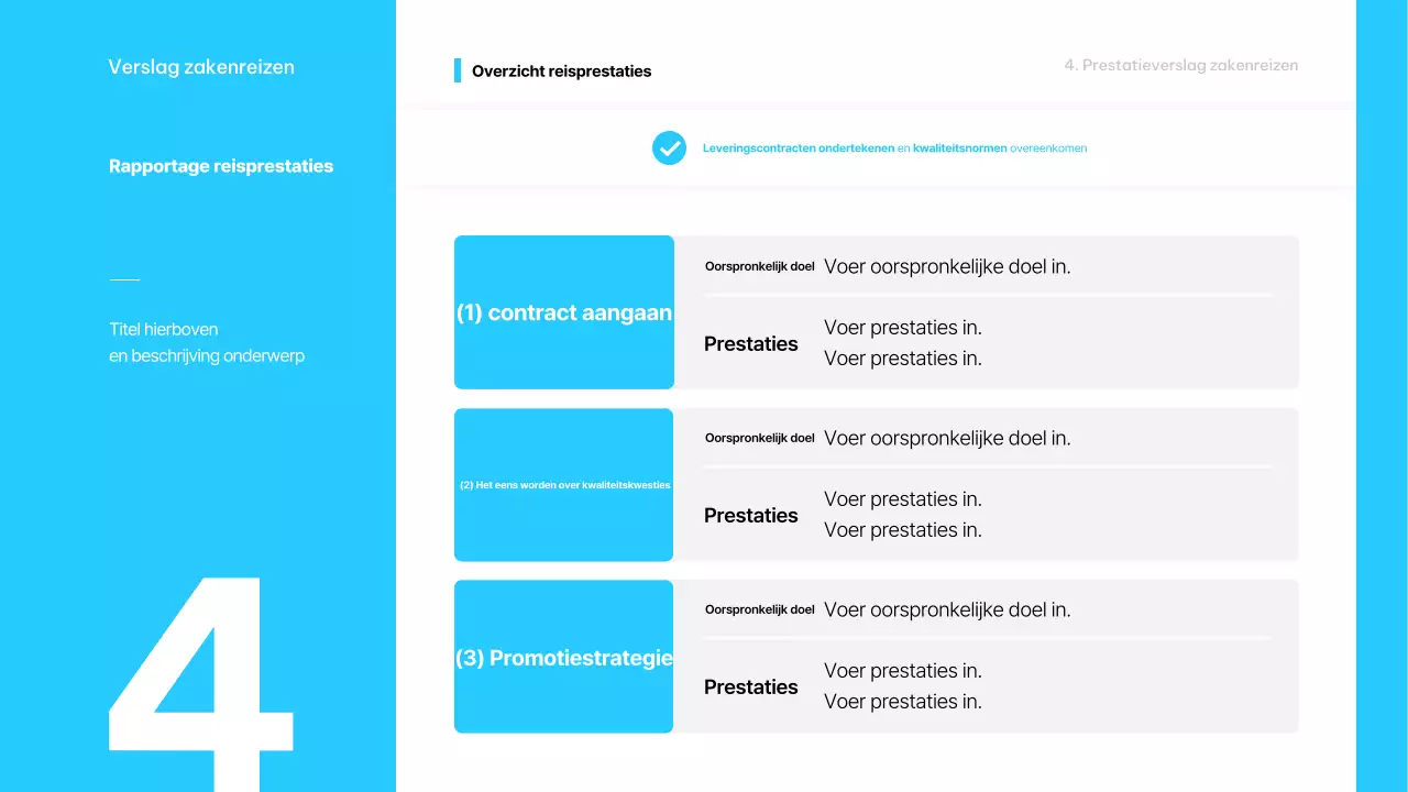 Lichtblauwe minimalistische zakenreis beschrijving