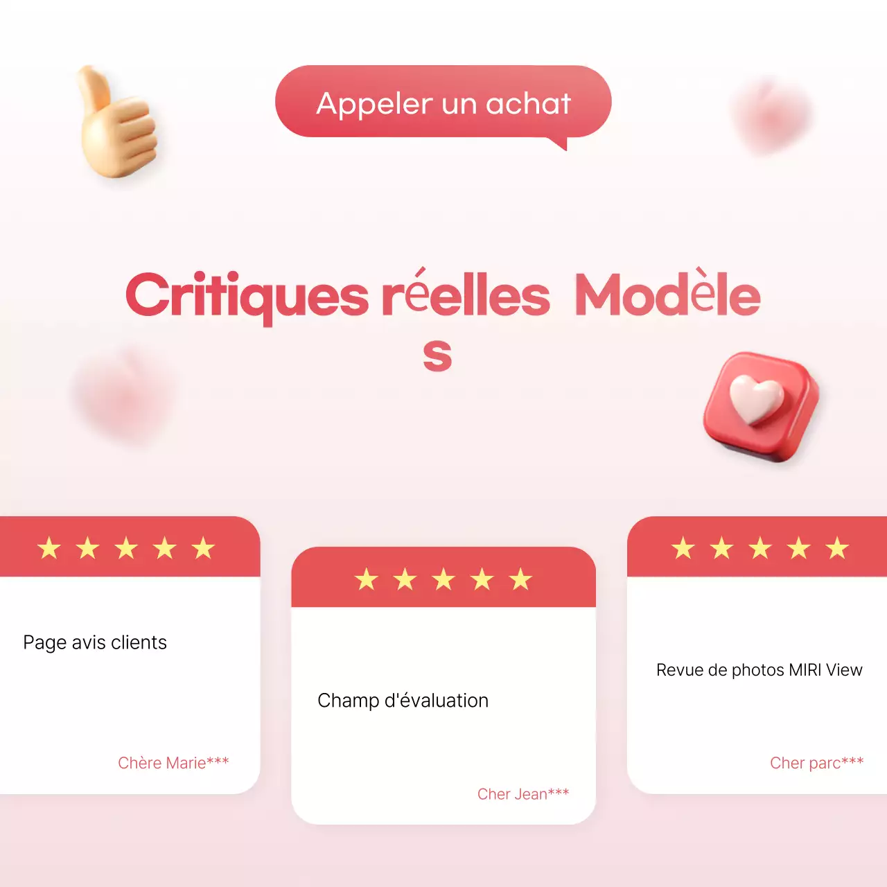 Red Modern Review Promotion