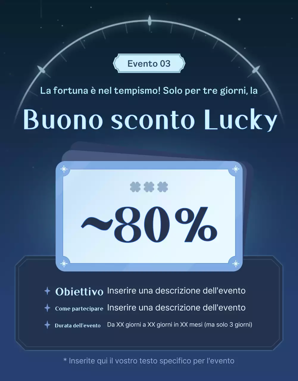 Promuovete un evento di coupon per la fantasia nerazzurra