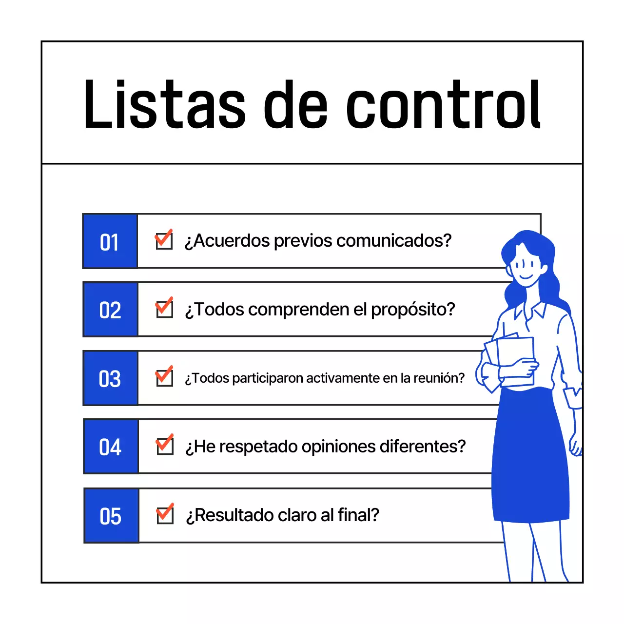 Reuniones de negocios modernas en el boletín azul