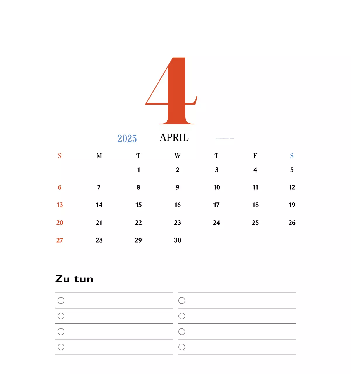 Retro-Konzept Erinnerungskalender in rot