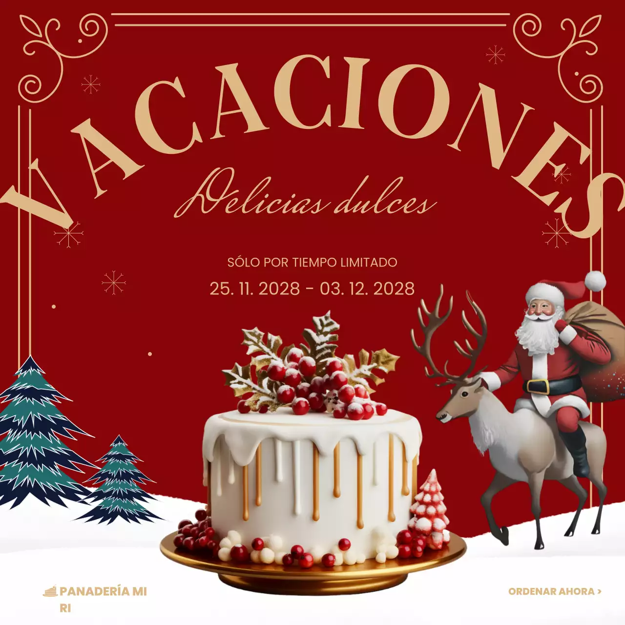 promoción festiva roja