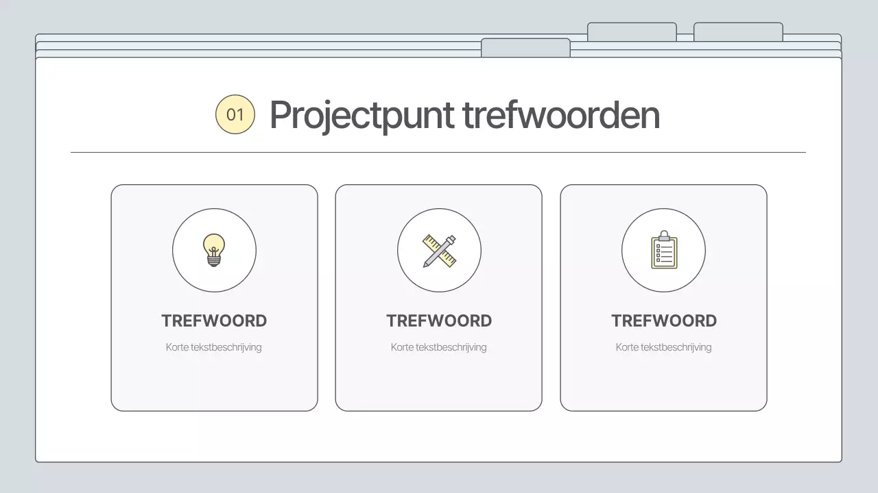 Een eenvoudig, grijs ondernemingsplan