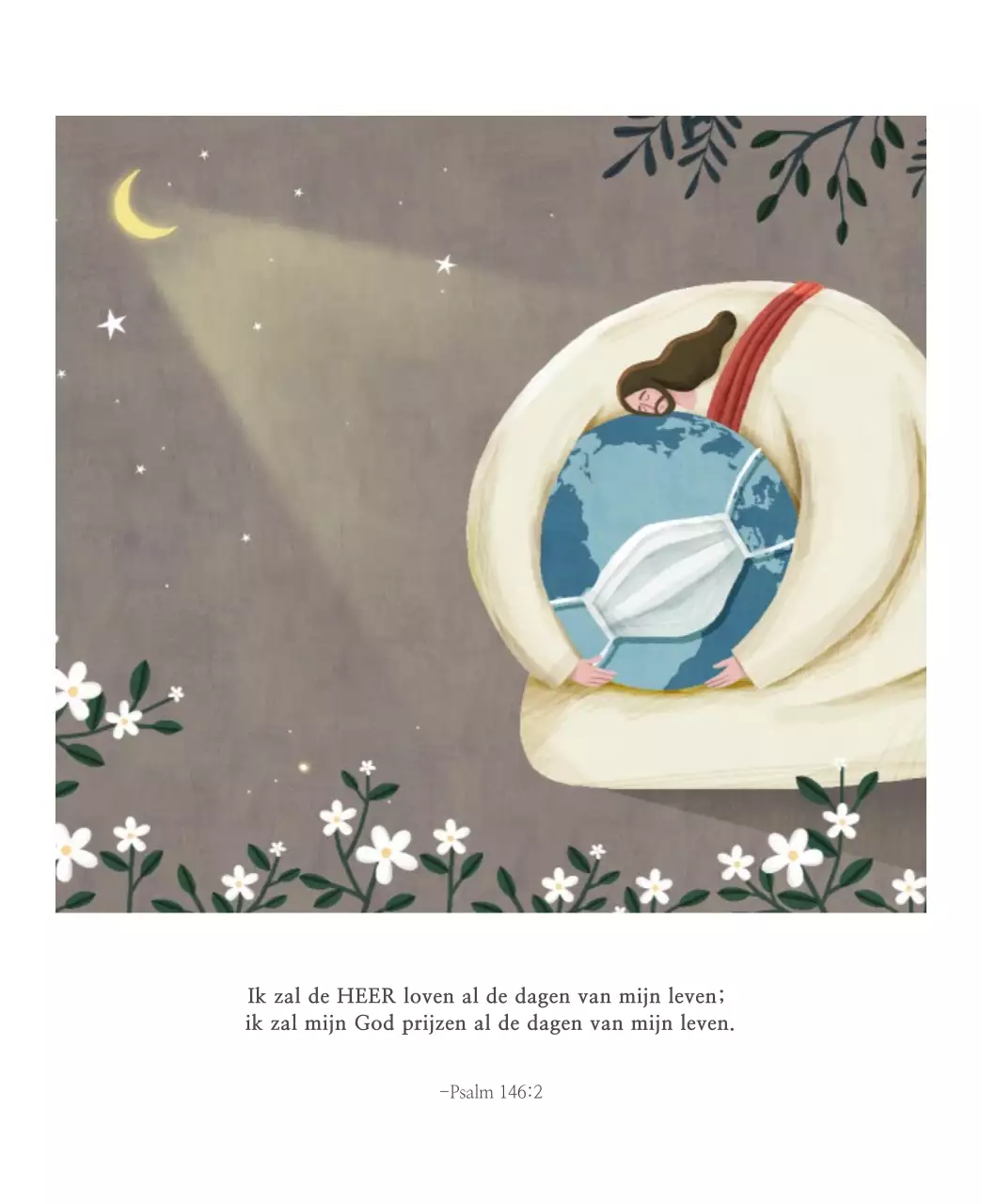 Pastel schone illustratie kerk