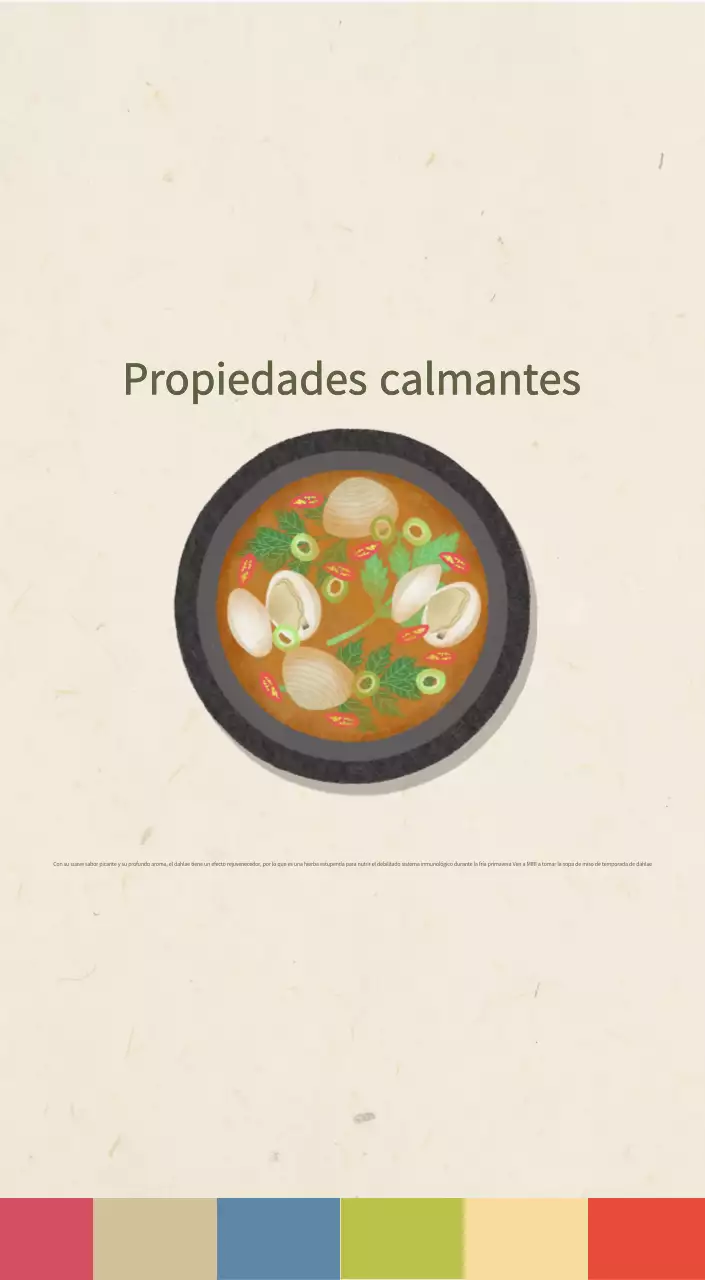 Calendario de comidas tradicionales en beige