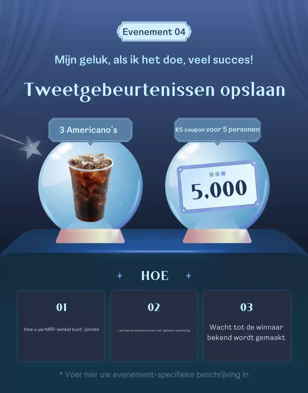 Promoot een Black and Blue Fantasy coupon evenement