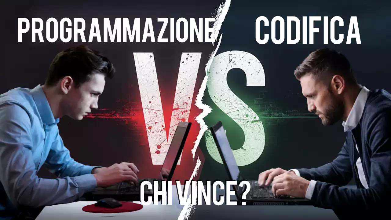 poster rosso per il dibattito sulla tecnologia moderna