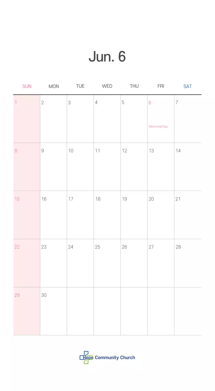 Ilustrasi gereja yang bersih dengan warna pastel