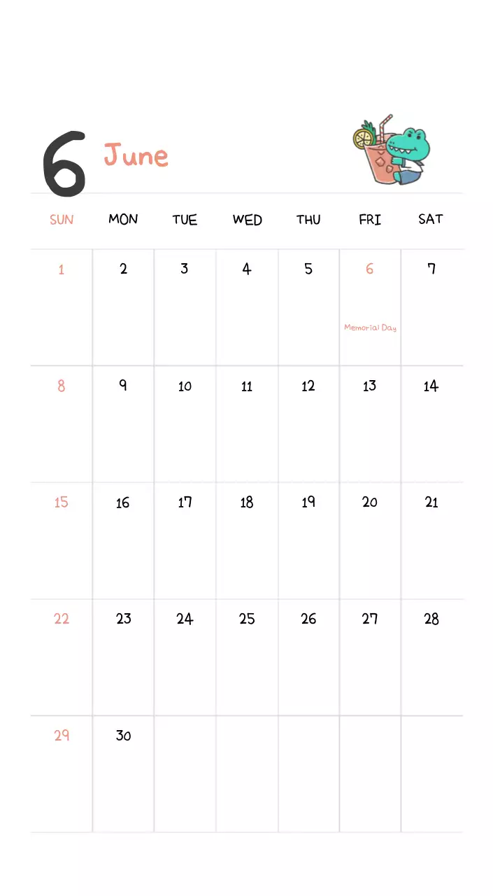 A calendar with a cute Argo illustration concept