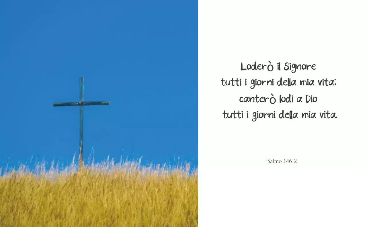 Promozione della chiesa biblica in calligrafia semplice