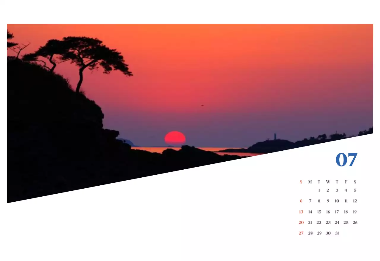 Blauwe moderne ziekenhuiskalender