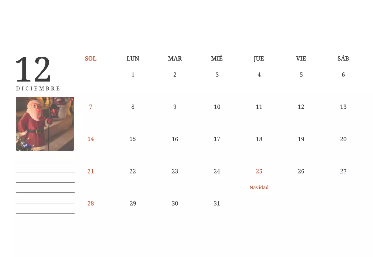 Un calendario conceptual fotográfico con iglesias pintadas en paisajes