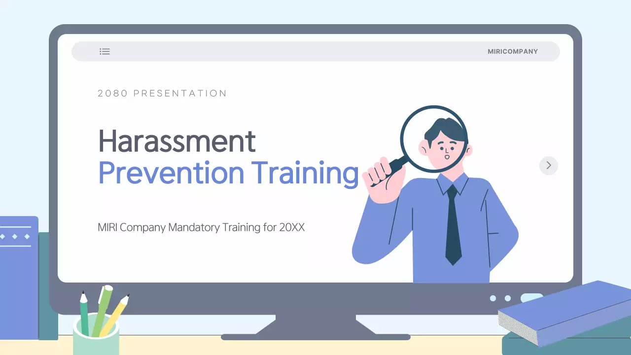 Apresentação do Guia de Treinamento Blue Modern