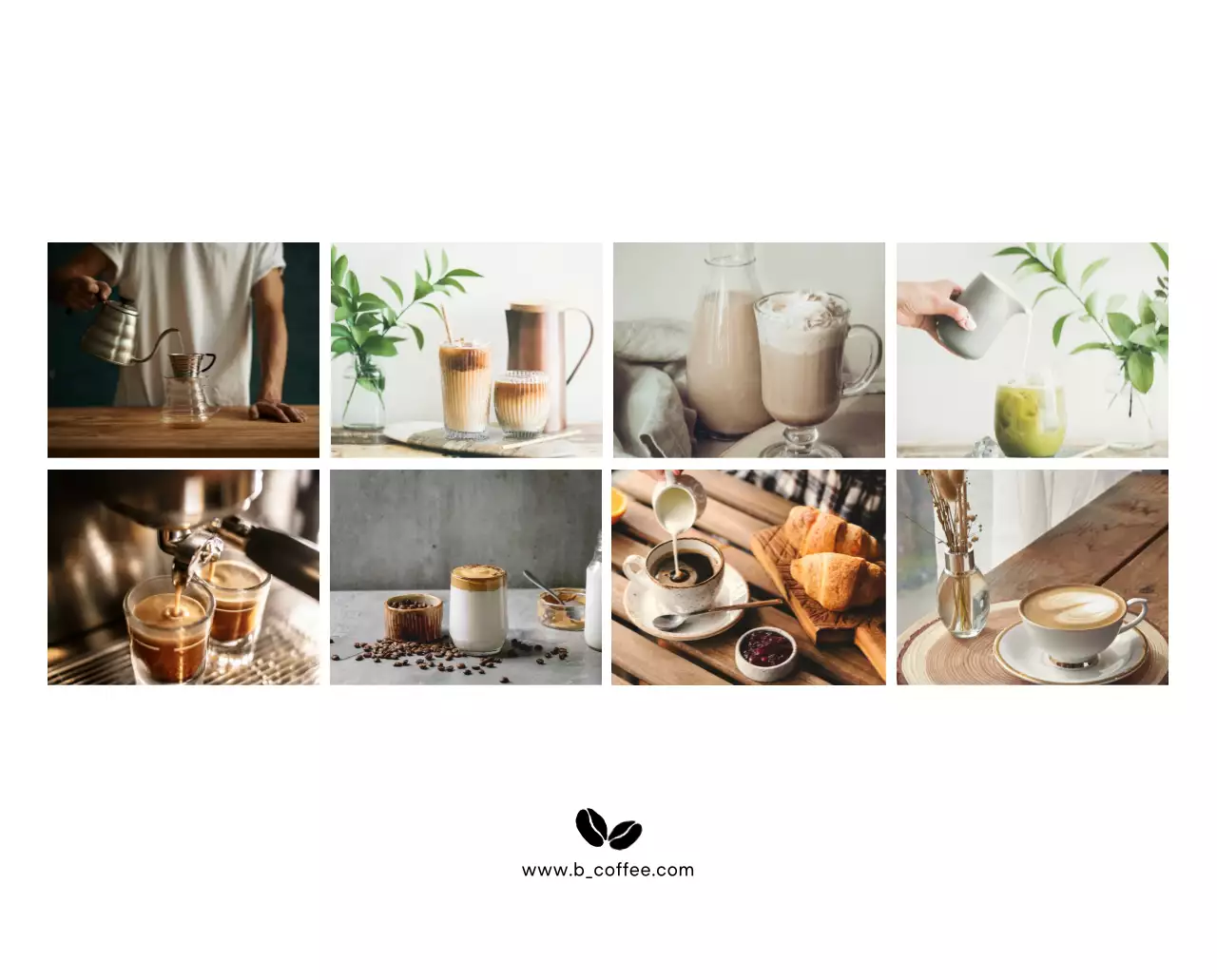 Calendrier minimaliste gris pour le café