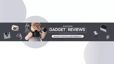 Graue moderne Technik Werbung