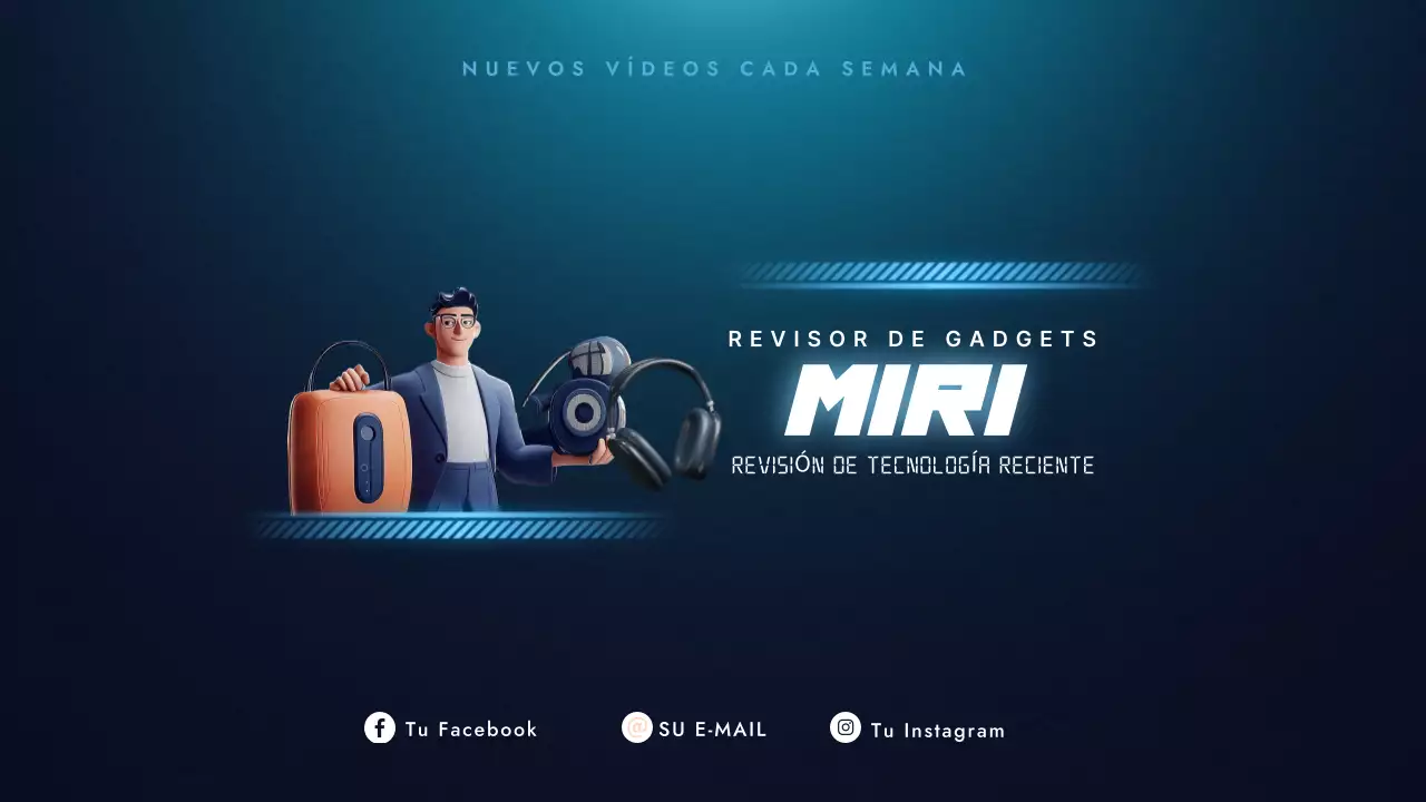 Promoción de Blue Modern Technology