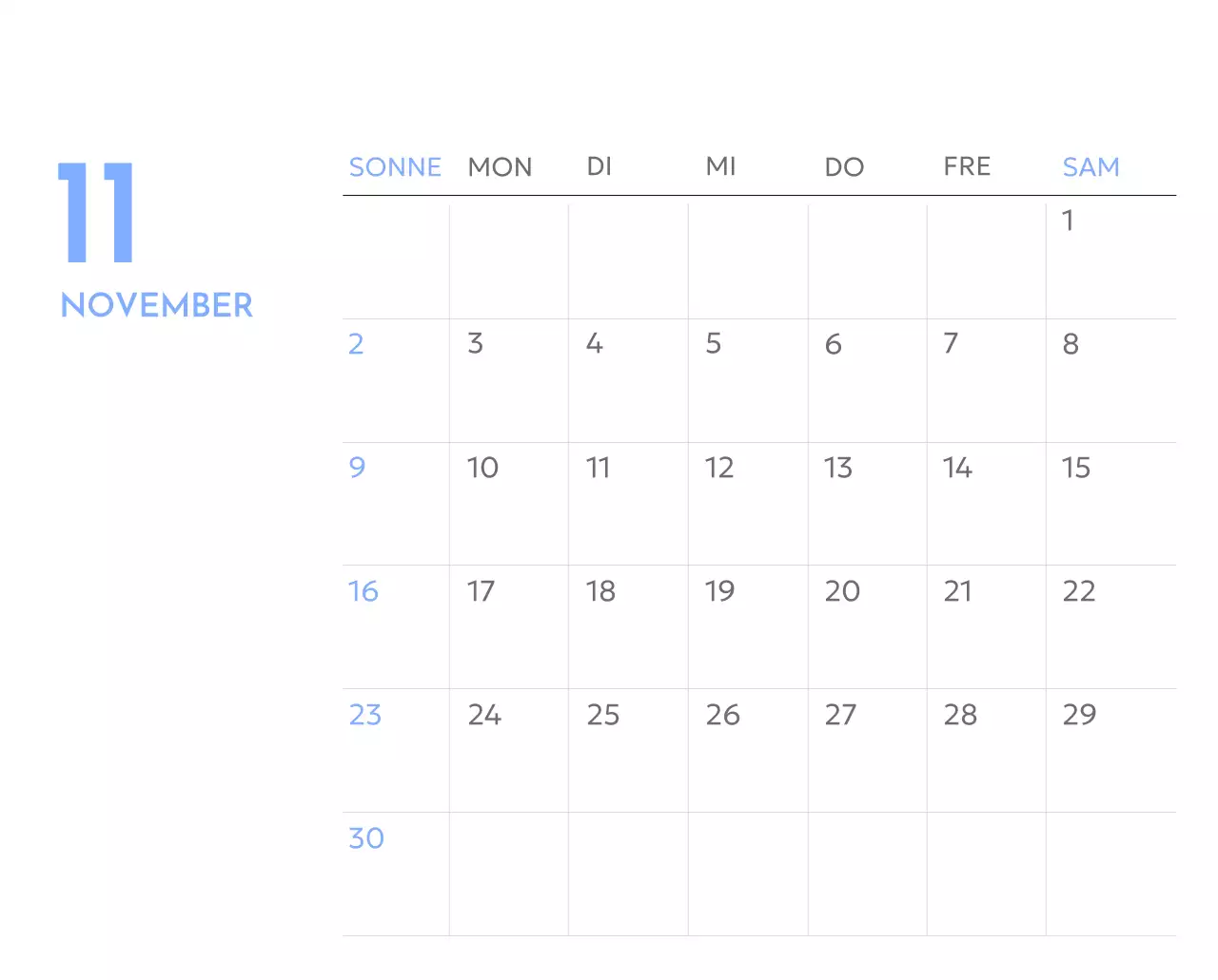 Foto-Zielverfolgungskalender mit einem Hauch von Blau