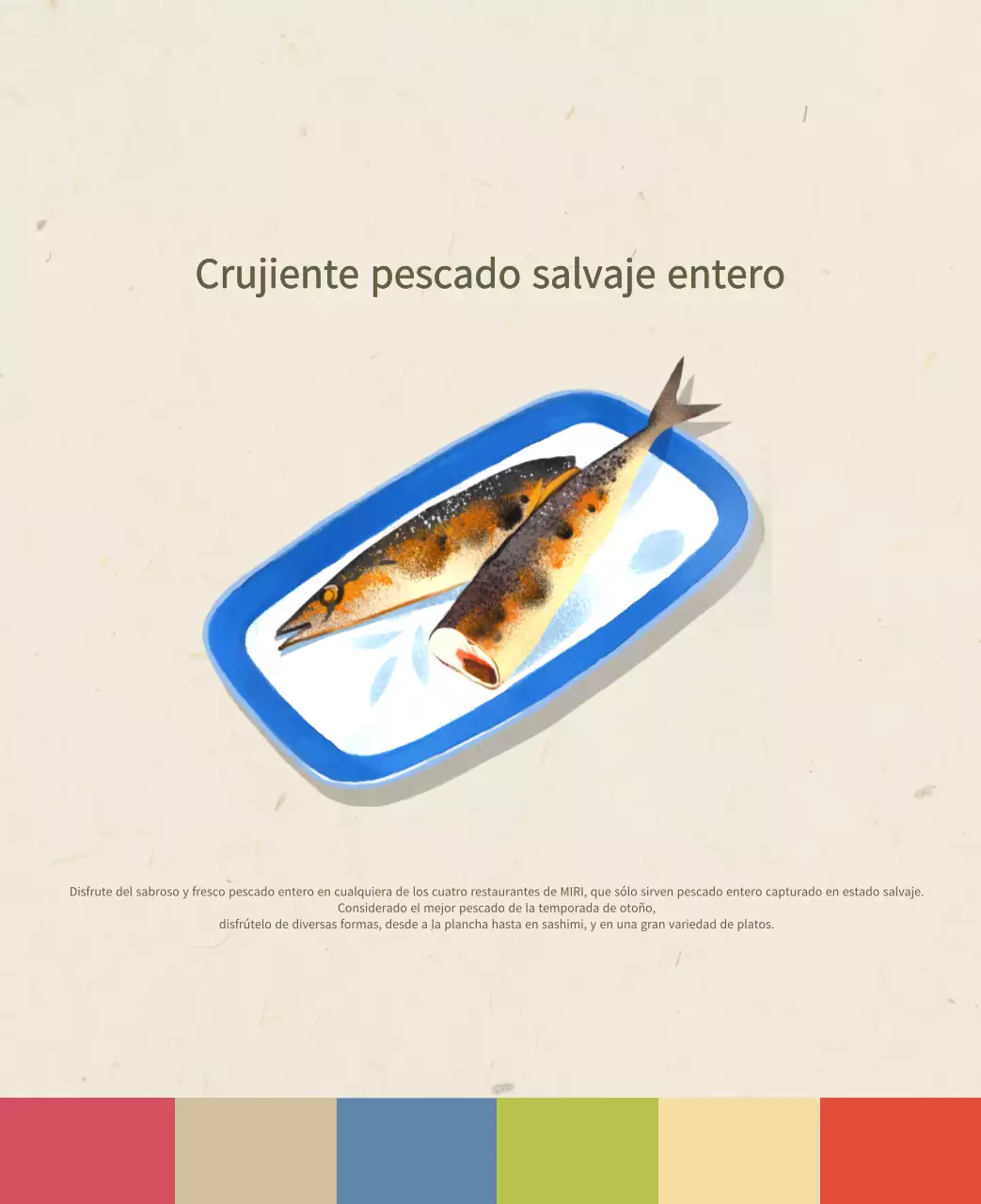 Calendario de comidas tradicionales en beige