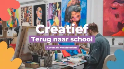 oranje rood blauw terug naar school