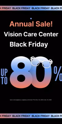 Optician Black Modern Black Friday