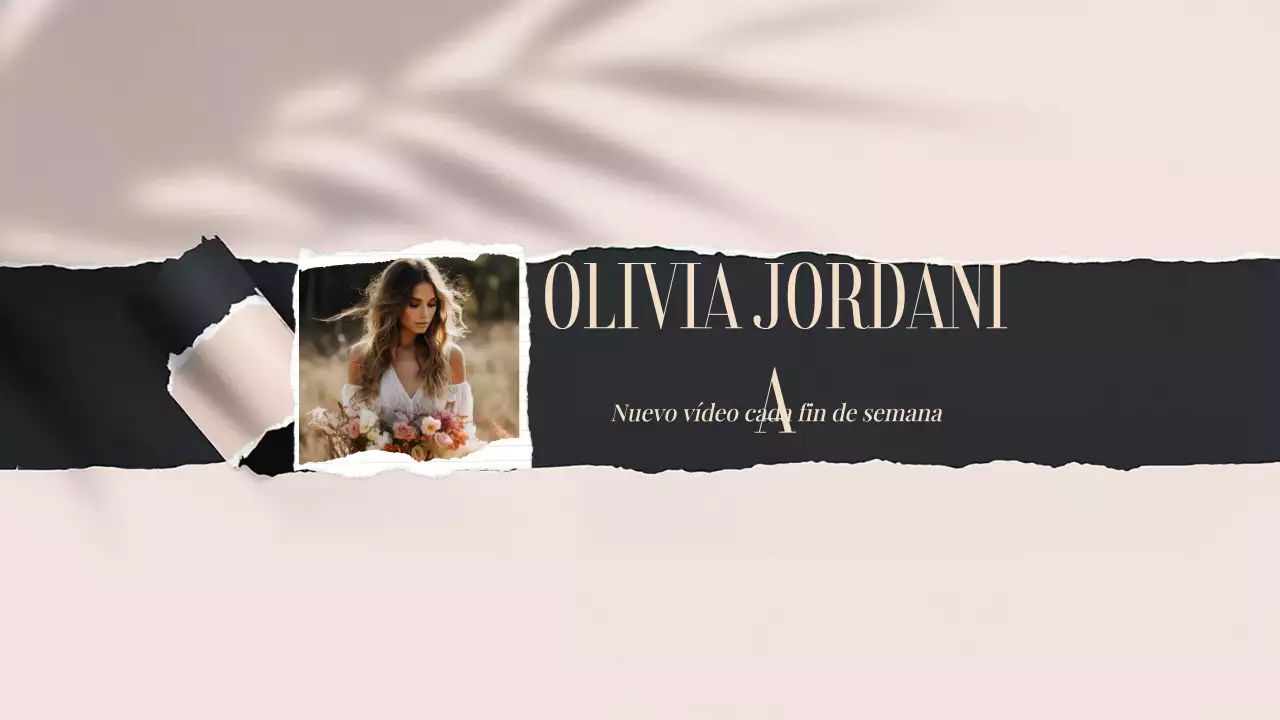 Beige Moderno Video Banner YouTube Channel Art