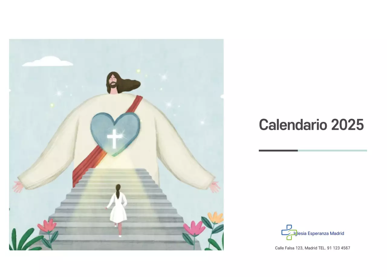 Pastel limpio ilustración iglesia