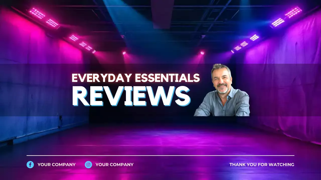 Purple Trendy Reviews Promotion YouTube Thumbnail