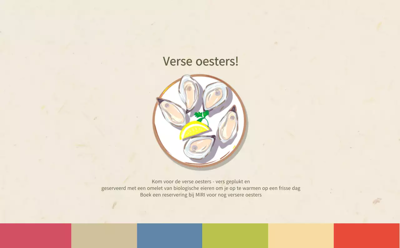 Beige Traditionele Eetkalender