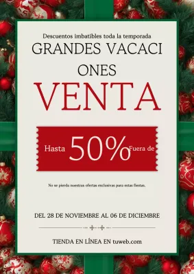 promoción festiva roja