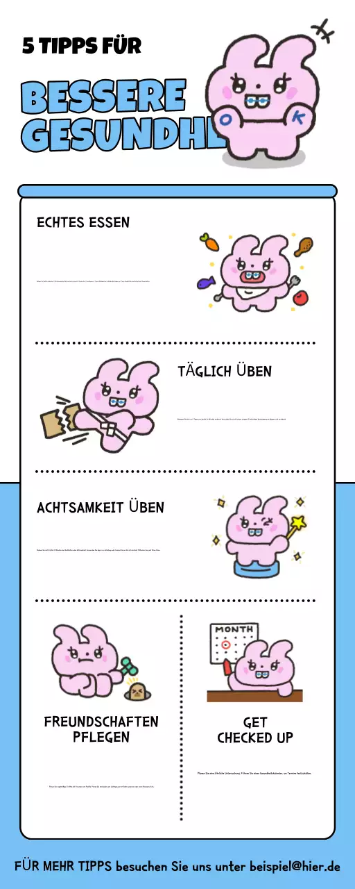 Rosa moderner Gesundheitsführer