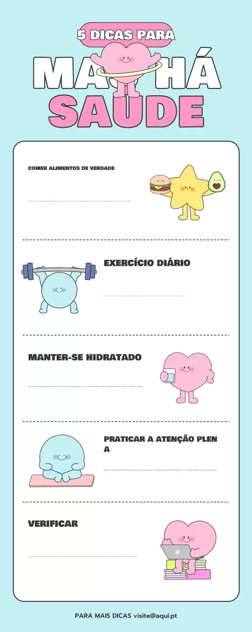 guia de saúde moderno azul