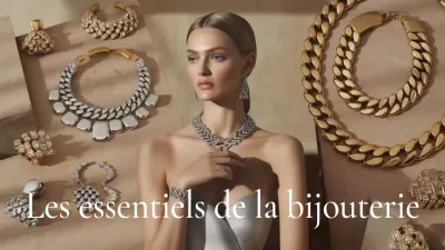 Publicité pour les bijoux de luxe en or