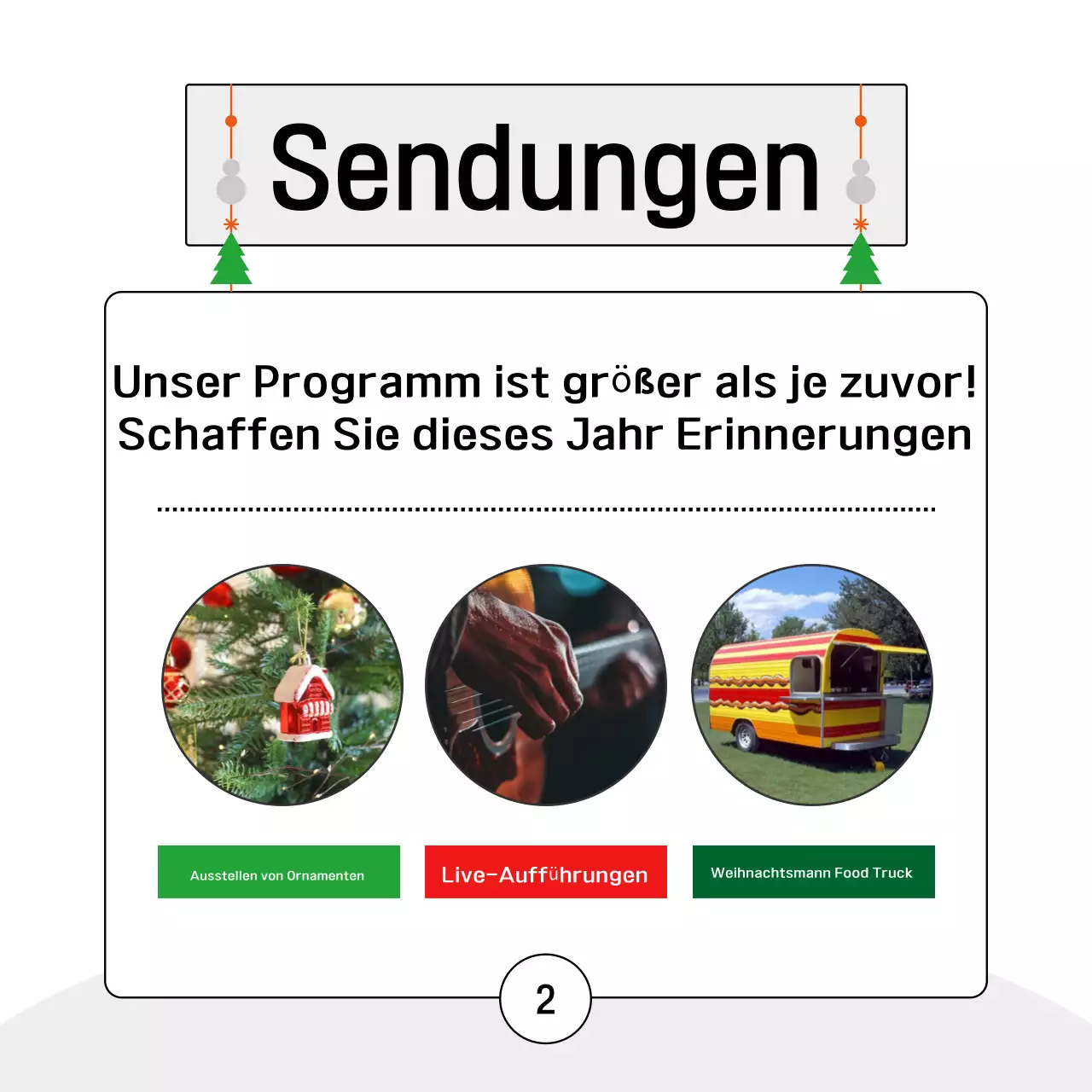 Green Simple Weihnachtsfeier