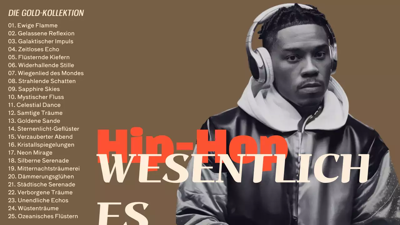 braune moderne Musik-Playlist