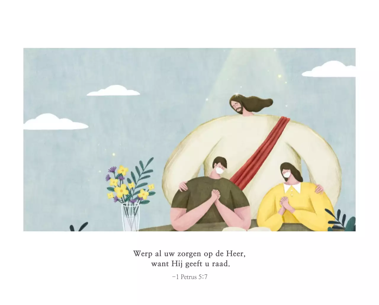 Pastel schone illustratie kerk